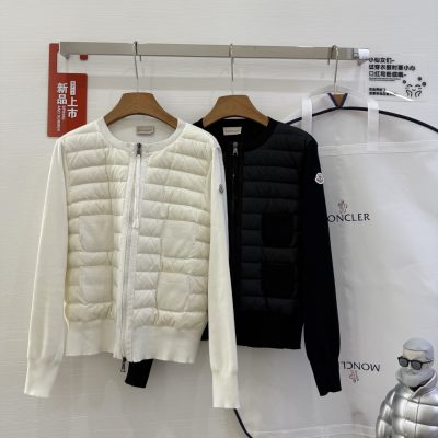 Premium Moncler Jackets Black Wool Collection