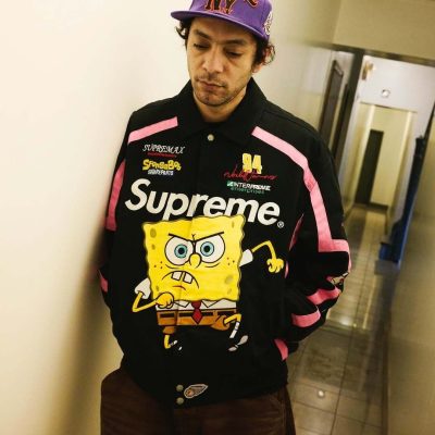 Premium Quality Supreme Jacket Black Print Style