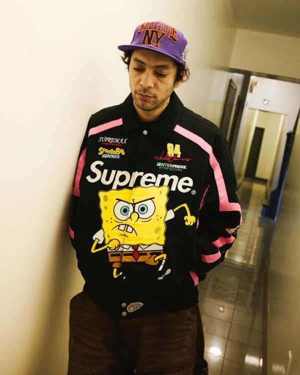 Premium Quality Supreme Jacket Black Print Style