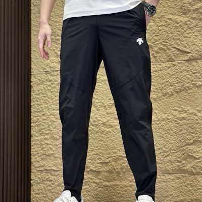 Best Selling Descente Trousers Black Nylon Casual Collection