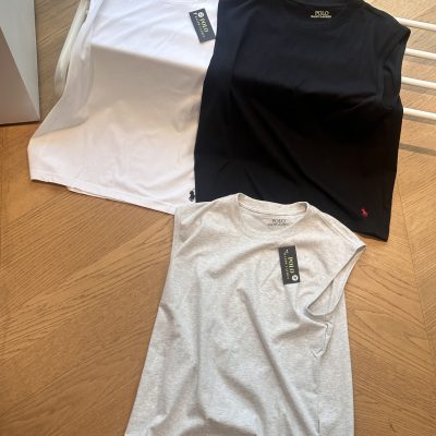 Luxury Ralph Lauren T-Shirts Black Cotton Embroidery Luxury