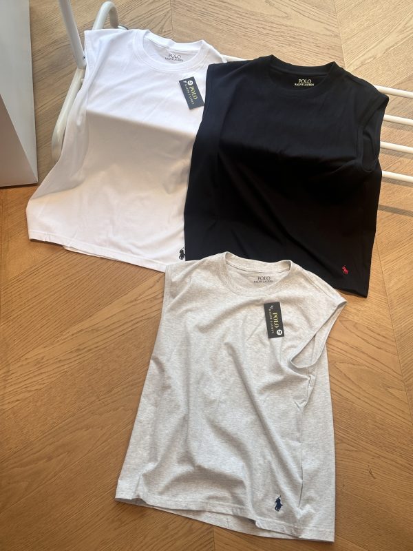 Luxury Ralph Lauren T-Shirts Black Cotton Embroidery Luxury