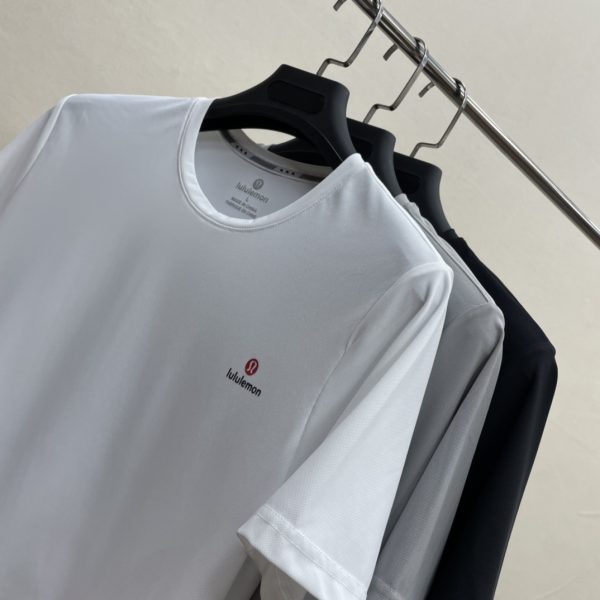 Premium Quality Lululemon Short Sleeves Red Silk Breathable Style