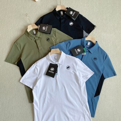 Best Selling Mammut Polo Shirt Black Cotton Classic Luxury