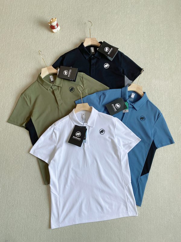 Best Selling Mammut Polo Shirt Black Cotton Classic Luxury