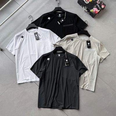 Premium Descente Short Sleeves Khaki Spandex Classic Collection