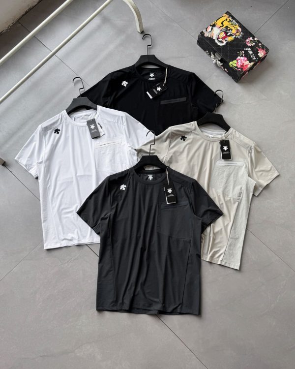 Premium Descente Short Sleeves Khaki Spandex Classic Collection
