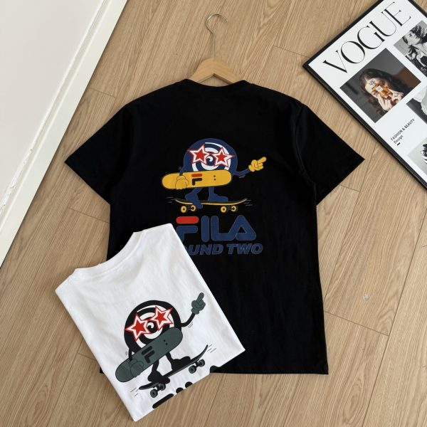 Premium Fila Short Sleeves Black Casual Collection