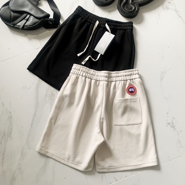 High Quality Canada Goose Shorts Black Cotton Casual Style