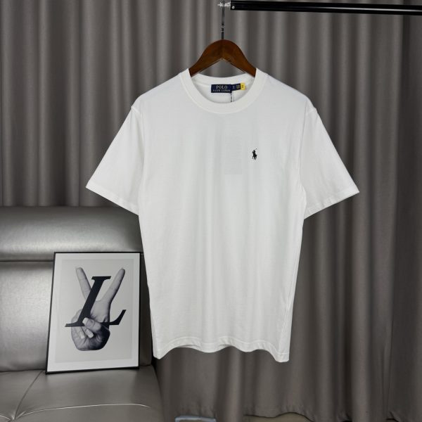 Premium Quality Ralph Lauren Short Sleeves White Cotton Classic Style
