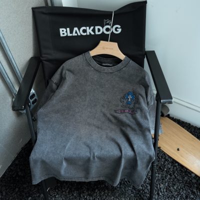Premium Chrome Hearts Short Sleeves Gray Cotton Logo Luxury