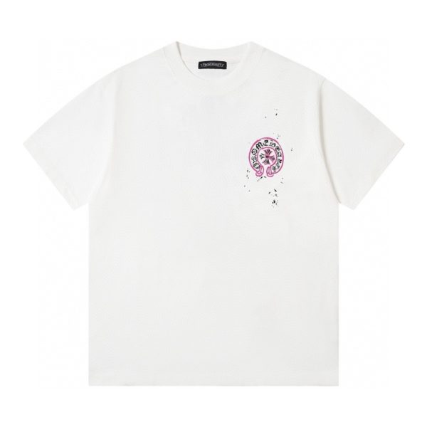 Best Selling Chrome Hearts Short Sleeves Black Cotton Print Collection