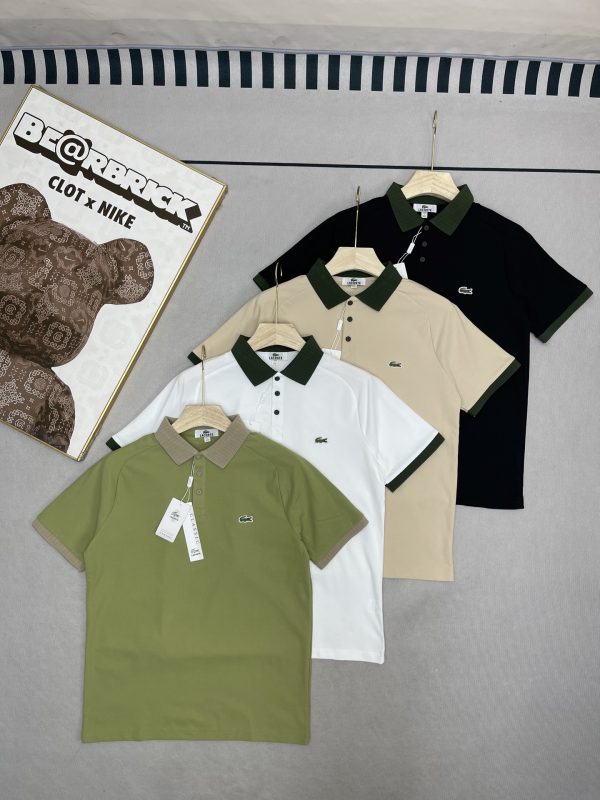 Premium Lacoste Short-Sleeved Black Casual Collection