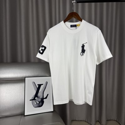 High Quality Ralph Lauren Short Sleeves White Cotton Classic Collection