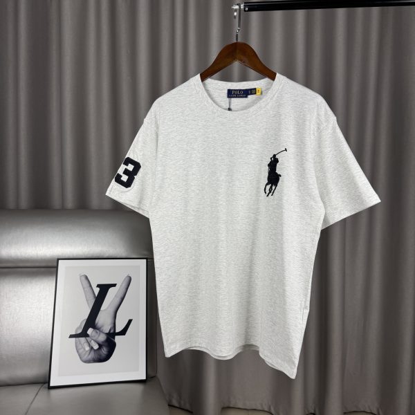 Premium Ralph Lauren Short Sleeves Gray Cotton Classic Style