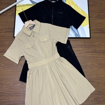 Best Selling Fila Dress Khaki Modern Style