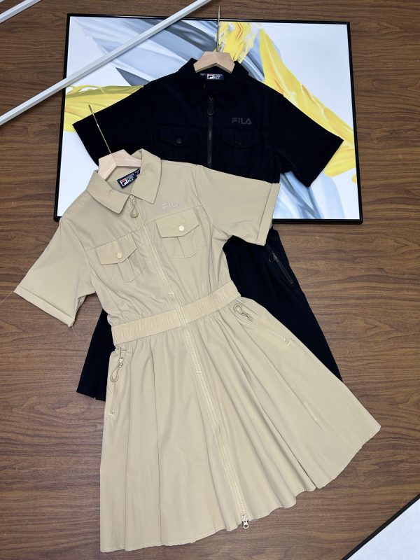 Best Selling Fila Dress Khaki Modern Style