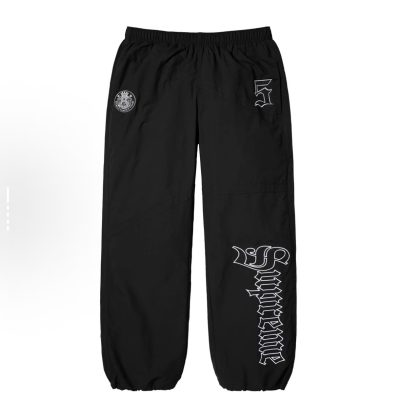 Premium Quality Supreme Casual Pants White Embroidered Collection