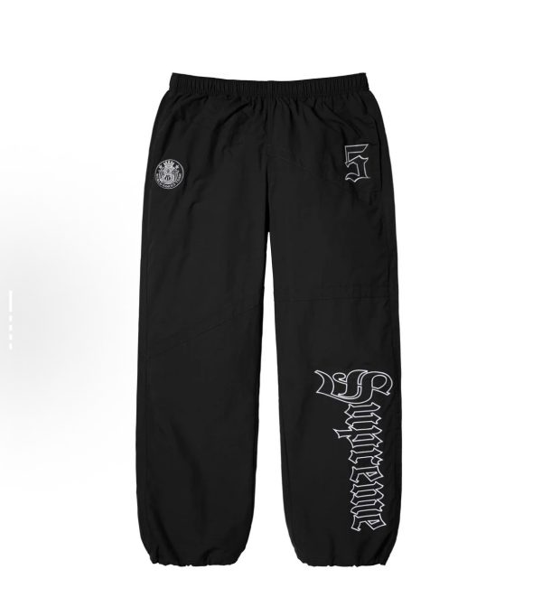 Premium Quality Supreme Casual Pants White Embroidered Collection