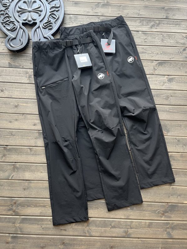 Luxury Mammut Trousers Black Embroidered Collection