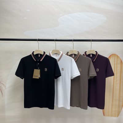 Best Selling Burberry Short-Sleeved Black Cotton Classic Luxury