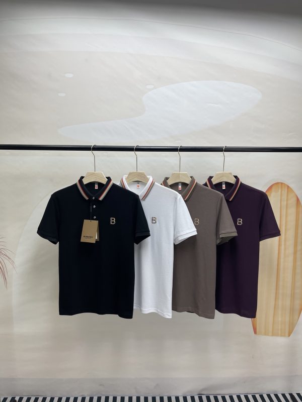 Best Selling Burberry Short-Sleeved Black Cotton Classic Luxury