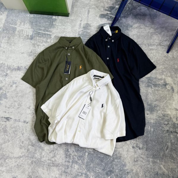High Quality Ralph Lauren Shirt White Cotton Classic Luxury