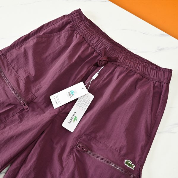 Premium Quality Lacoste Shorts Purple Casual Style