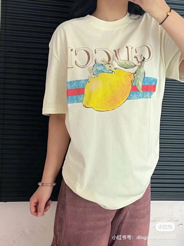 Best Selling Gucci Short Sleeves Cotton Print Style