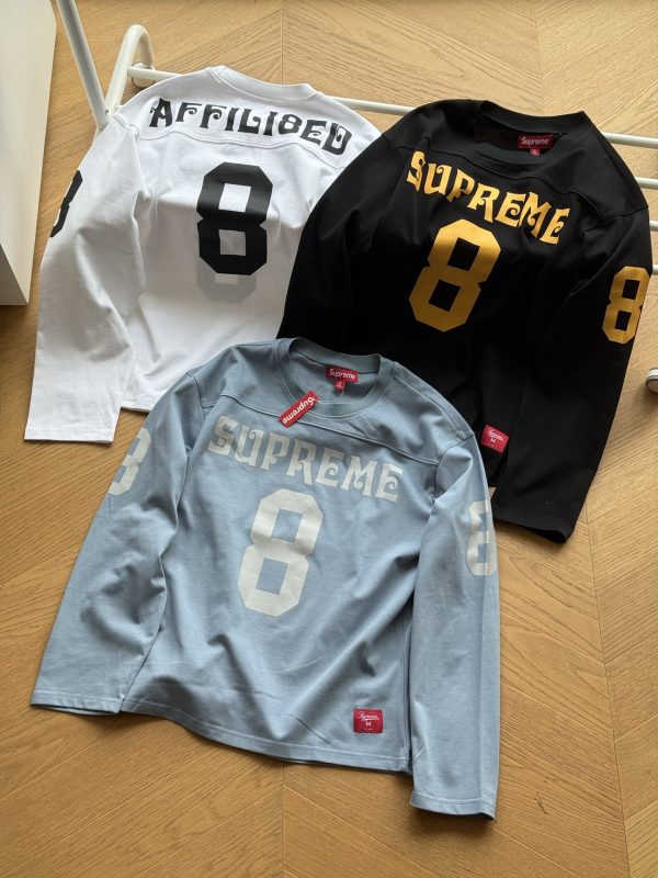 Premium Supreme Long Sleeves Black Knit Print Luxury
