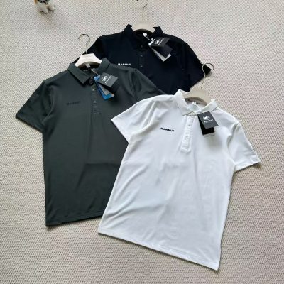 Premium Mammut Short-Sleeved Black Cotton Breathable Collection