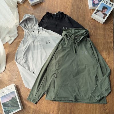 High Quality Under Armour Jackets Black Logo Luxury