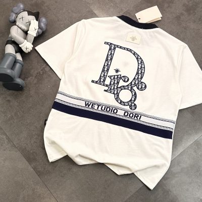 Premium Quality Chrome Hearts Short Sleeves White Cotton Patchwork Collection