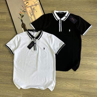 Premium Ralph Lauren Short-Sleeved White Cotton Embroidered Luxury