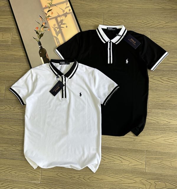 Premium Ralph Lauren Short-Sleeved White Cotton Embroidered Luxury
