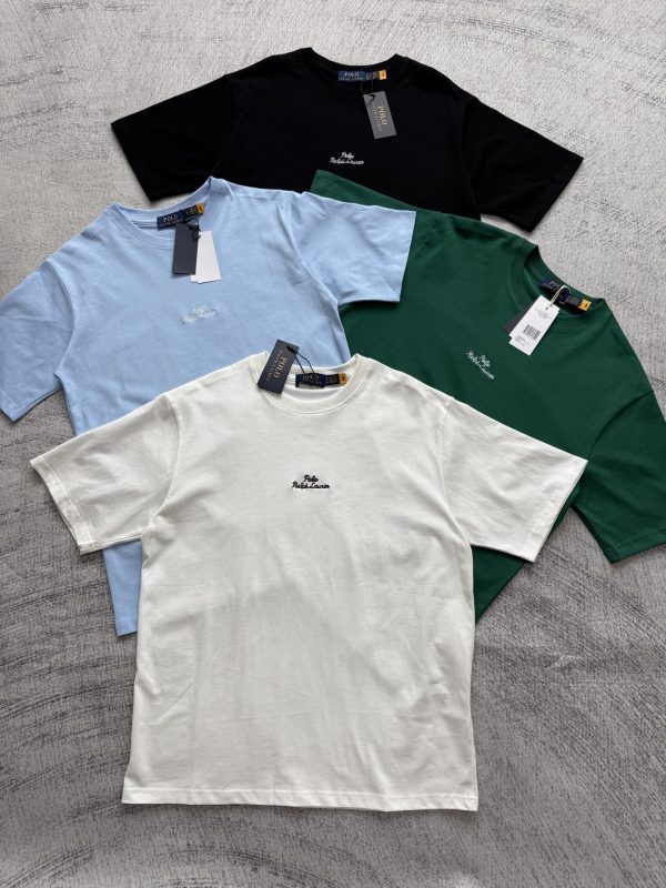 High Quality Ralph Lauren Short Sleeves Green Cotton Embroidered Luxury