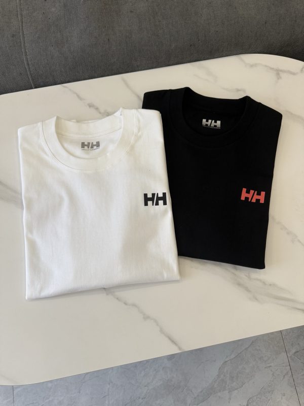 Premium Quality Helly Hansen Short Sleeves Black Cotton Casual Style
