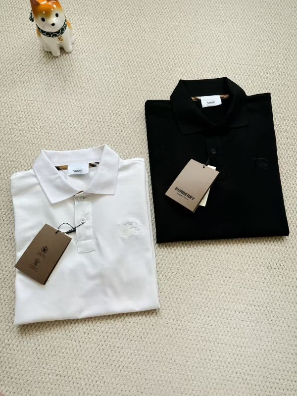 High Quality Burberry Short-Sleeved Black Cotton Breathable Collection
