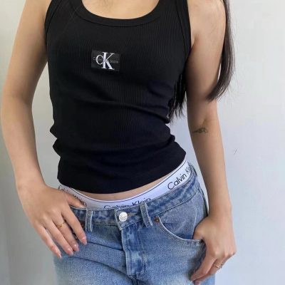 Premium Calvin Klein Vest Black Logo Style