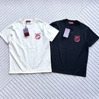 Best Selling Gucci Short Sleeves Red Cotton Classic Collection