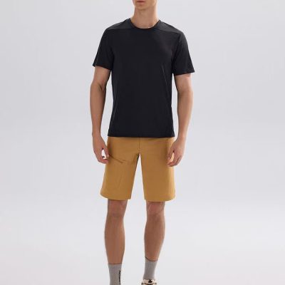 Luxury Salomon Short Sleeves Black Silk Breathable Collection