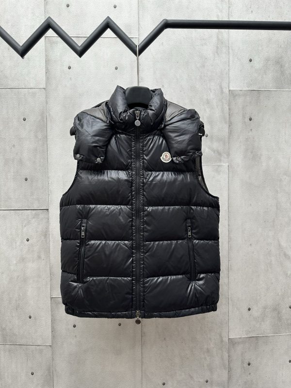 Premium Moncler Down Jackets Black Nylon Solid Luxury