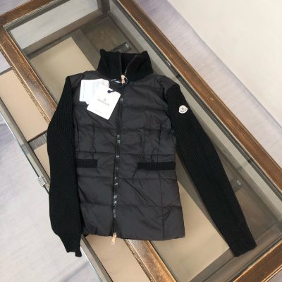 Luxury Moncler Jackets Black Cashmere Breathable Luxury