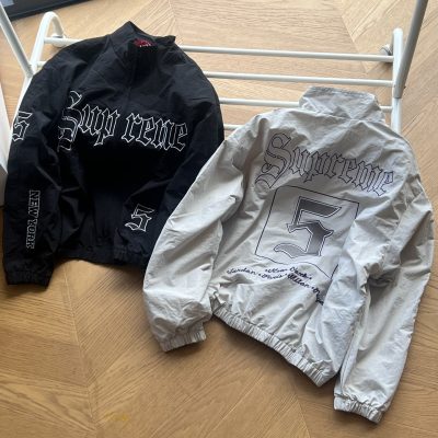 Premium Quality Supreme Coat White Logo Style
