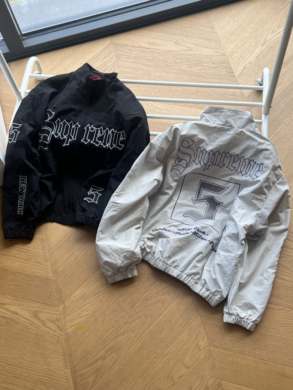 Premium Quality Supreme Coat White Logo Style