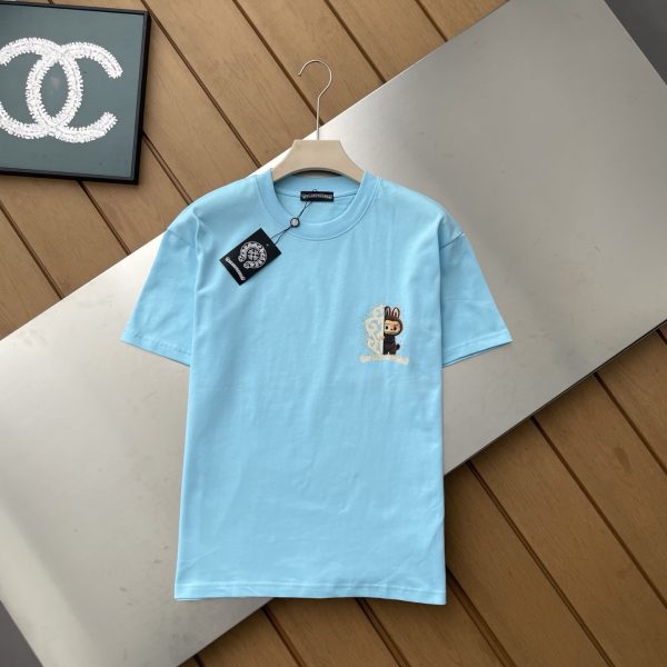 Premium Quality Chrome Hearts Short-Sleeved Shirt White Solid Style