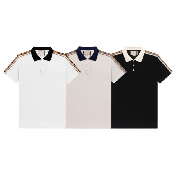 High Quality Gucci Short-Sleeved Shirt Black Cotton Classic Style