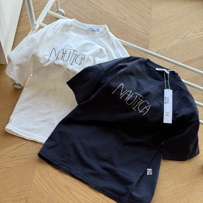 Best Selling Nautica Short Sleeves Navy Cotton Classic Luxury