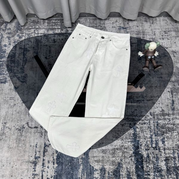 Premium Quality Chrome Hearts Shirt White Leather Distressed Collection