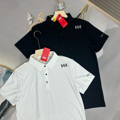 Premium Helly Hansen Short Sleeves Black Silk Breathable Style